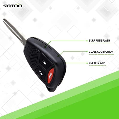 SCITOO Замяна за Ключодържател с дистанционно управление без ключ Dodge Ram 1500/2500/3500/ Dakota KOBDT04A