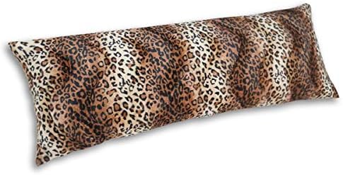 КАРИ HOME Леопардовые възглавници за врата с микроволокнами, Мека Цилиндрична възглавница-чанта за Боб - 12x7 Инчов Малка възглавница