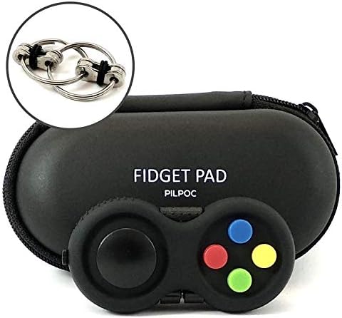 PILPOC Fidget Pad - Играчка с контролер-непоседой за подобряване на концентрацията на вниманието, намаляване на стреса,
