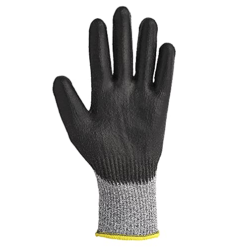 Ръкавици KLEENGUARD G60 EN Level 5 с антиоксидантна полиуретанова боя с покритие, Устойчиви на гумата (98238), Черен, XL, 12 Двойки