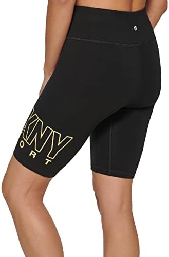 Жена велосипед DKNY с Логото с висока талия Кратък