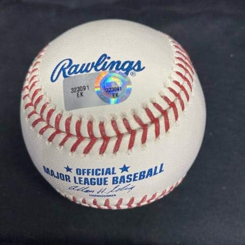 Майк Пъстърва подписа 50-та Логото на Дебютанта MLB Angels Начинаещ в бейзбола Sig MLB с Голографическими Бейзболни Топки С Автографи