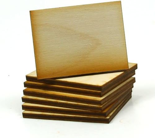 Mylittlewoodshop - 100 кг суров дървен материал под формата на правоъгълник с размер 2 инча до 1-1 / 2 инча и с дебелина 1/8 инча (LC-RTSQ11-100)