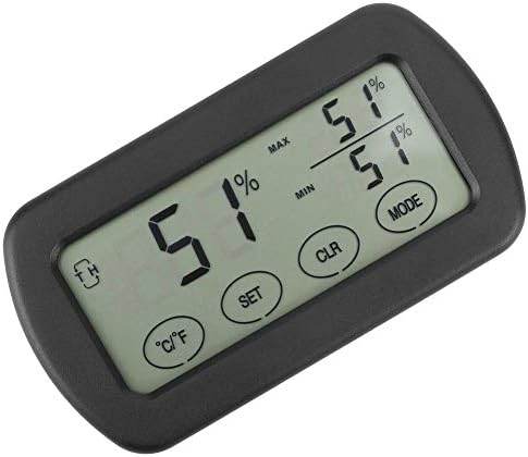 Yosooo Електронен Термометър LCD Сензорен Гигротермограф Термометър, Влагомер Електронен Измерител на Температурата и Влажността в помещението