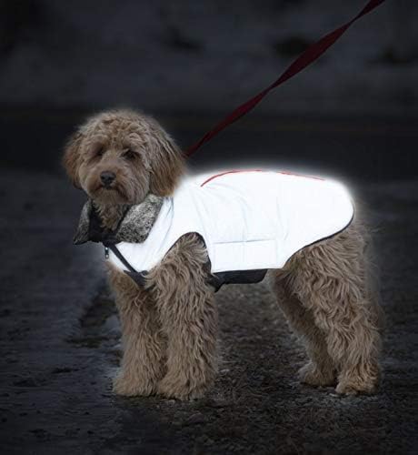 Светоотражающая яке Dog Gone Smart Meteor Tamarack, Сив, с Оранжев кант, 18 инча