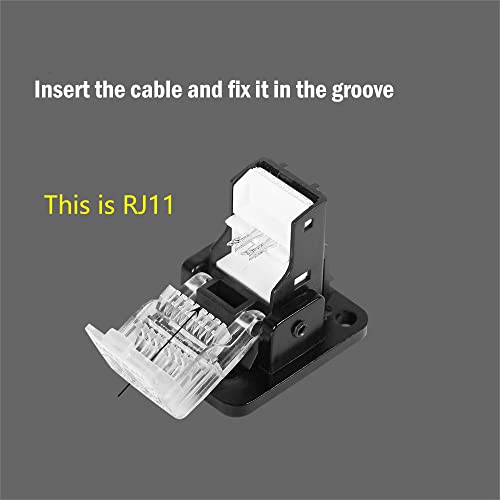SHANFEILU RJ11 за Монтиране на панел Cat3 Телефон вграден Двухконтурный Конектор RJ11 Жена Интерфейс 6P4C Съединител на Адаптер D-тип