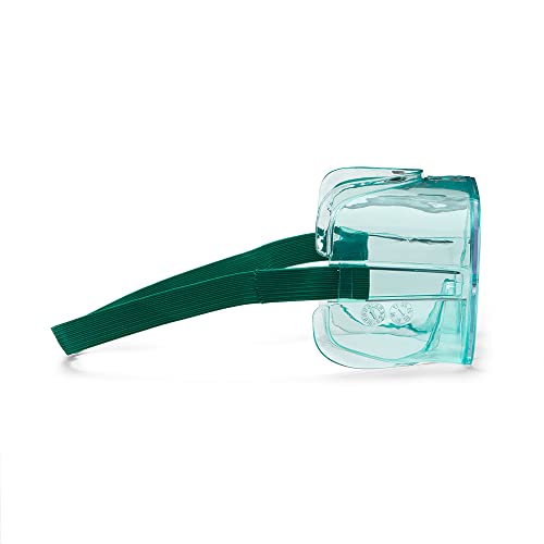 Защитни очила от серията Sellstrom Предимство с прозрачно покритие против замъгляване, без вентилационни отвори, Леки, Зелен корпус,