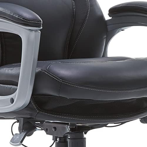 Serta Wellness by Design Executive Office Back in Motion Technology, Ергономичен Компютърен стол с Лумбална опора, Средно,