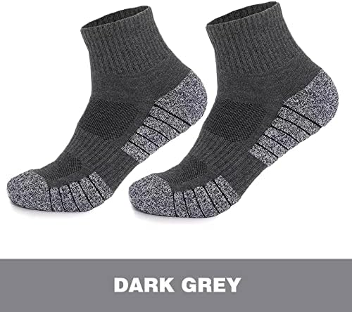 Памучни Чорапи YEHOVRIA за мъже с дълбоко деколте, Максимална Амортизация, Дебели Спортни Чорапи на Щиколотках, Мъжки Чорапи