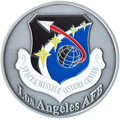 Монета на Повикване на Военно-въздушните сили на САЩ USAF на базата на ВВС на САЩ в Лос Анджелис и Синьо Кадифе Кутия за показване
