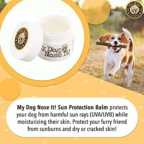 My Dog Nose It Хидратиращ слънцезащитен балсам за кучешки носове - Предпазва кучето от вредните UVA / UVB лъчи (2,75 oz)