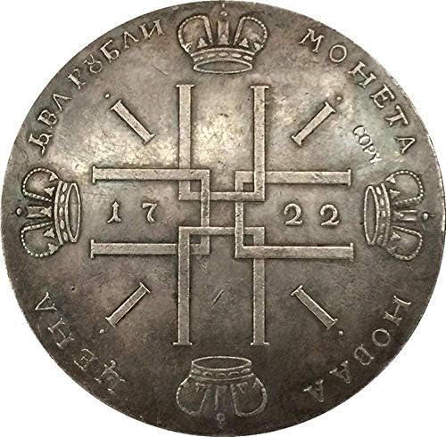 Вызовная Монета 1722 на Петър I Копия на монети от Русия за Домашен интериор на Офис Събиране на Монети