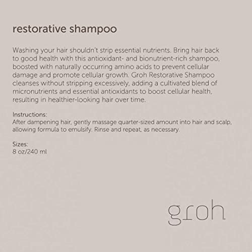 Възстановяващ шампоан Groh - Безсульфатный шампоан за растеж на косата от изтъняване и загуба на косата - На базата На