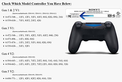 ModFreakz® Пълен Набор от бутони на тъчпада Dpad Светло Син Цвят За контролер PS4 Генерал 1,2 V1