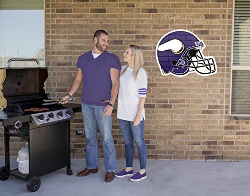Нанесени Иконата, Стикер На Голям Открит Каска NFL Minnesota Vikings
