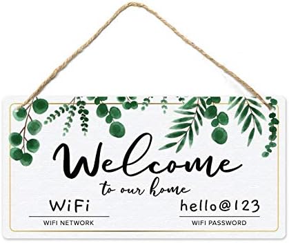 Табела с парола Wi-Fi Fun-Plus за дома, Подвесная Табела от PVC пластмаса, 12 x 6 За украса на стени, висока инжекция печат, Защита от вода