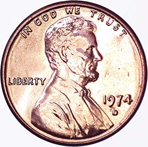 1974 D Паметник Цент Линкълн 1C Диамант, Без да се прибягва