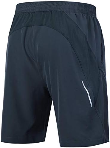 Souke Sports Мъжки Спортни шорти за бягане 2 в 1 7бързо съхнещи Спортни къси Панталони за фитнес зала с подплата и джобове с цип