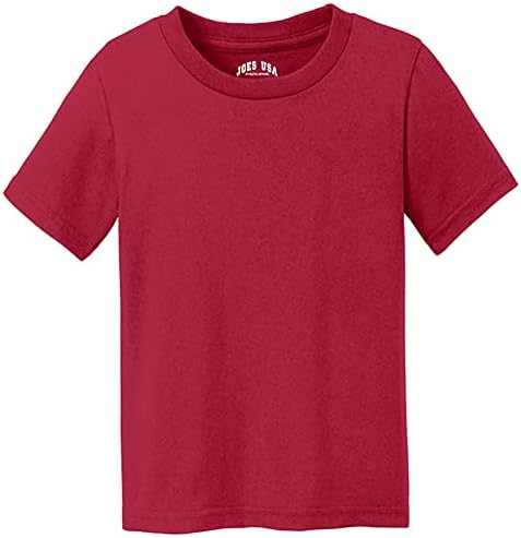 Тениски за деца Joe's USA - Меки и удобни памучни тениски 12 цвята. Размери: 2T, 3T, 4T