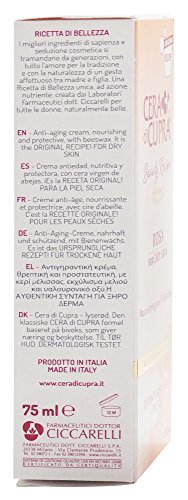 Крем Cera di Cupra Rosa per Pelli Secche за суха кожа, против стареене формула - 2,5 течни унции (75 мл) в тюбиках (опаковка