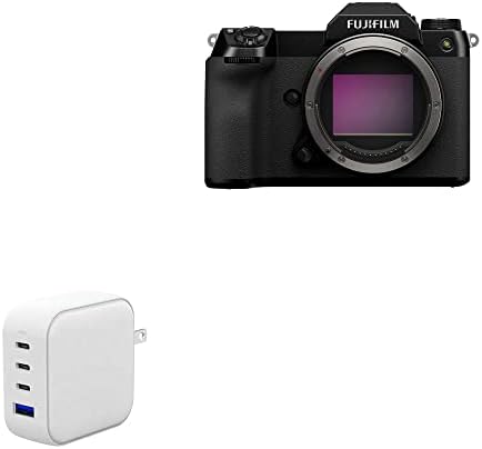 Зарядно устройство BoxWave е Съвместимо с Fujifilm GFX-100S (зарядно устройство от BoxWave) - Миникуб за фотоапарат (100 W),