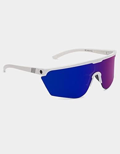 Слънчеви Очила с електрически люк, Блясък - Бели, Сиви Плазменно - Хромирани Лещи