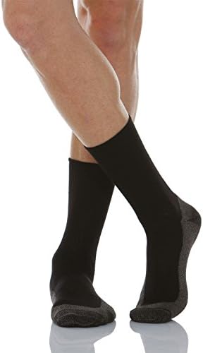 RELAXSAN 550P X-Статични диабет чорапи от сребрист влакна, с мека, масажна хавлиени подметка, Произведено в Италия