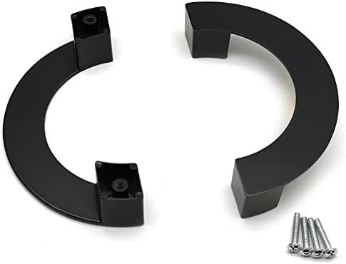 Чекмеджето във формата на Полумесец, Дръжки за шкафове Autuwintor Черно чекмеджето, с полукръгла Полумесец с разстоянието