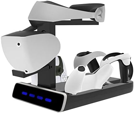 Зарядно устройство за контролери PS VR 2 и PS 5 | Бързо зарядно устройство ще захранване на зарядно устройство, Поставка за дисплей с