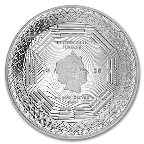 2020 TK Токелау Сребърна Равновесная монета с тегло 1 унция, Брилянт, без лечение (в капсули) със сертификат за автентичност от CoinFolio