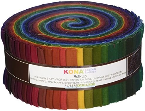 Robert Kaufman Fabrics BG-232-41 Кона Cotton Solids Нов Тъмен Руло от 41 2,5-инчов Ленти, Jelly Руло, Асорти