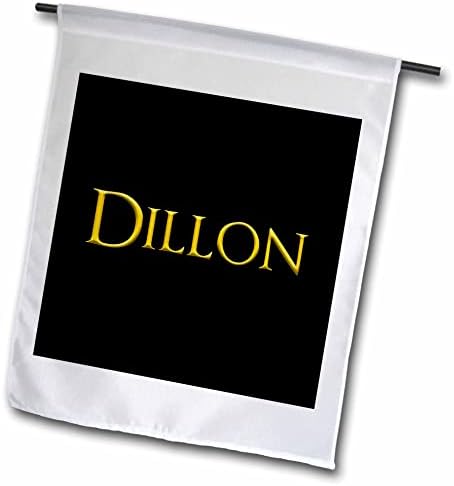 3дРоуз Дилън често срещано име за новородени момчета в Америка. Жълт в черен талисман - Знамена (fl-364285-2)