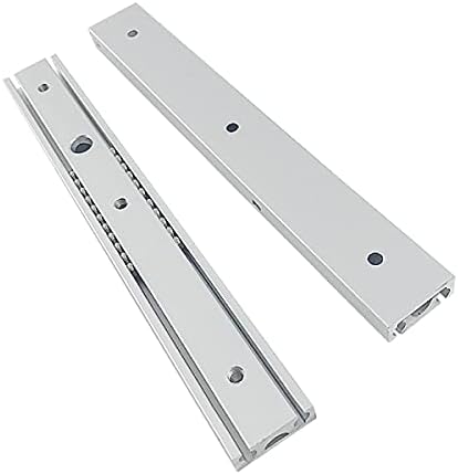 Водачи за чекмеджета Mssoomm Линейни Водачи за чекмеджета от алуминиева сплав пълно изтегляне, обща дължина: 10 см / 250