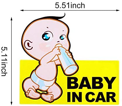 Стикер с Надпис Детска дъска от 4 части за колата, Стикер Бебе в Колата, Етикети Със Знаци за сигурност за малки Деца, Стикер
