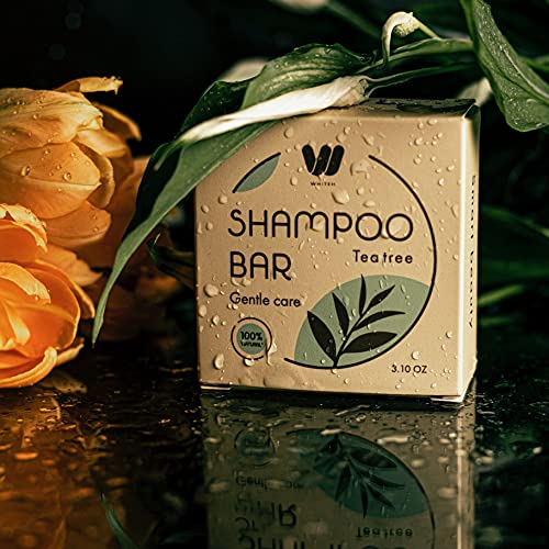 Екологично Чист Твърди Шампоан-шоколад за всички типове коса, Екологично Чист Натурален шампоан от чаено дърво, Без пластмаса,