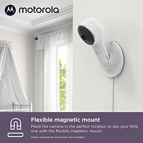 Motorola Baby Monitor VM65-5 WiFi Видеоняня с камера HD 1080p - се Свързва с приложението на смартфон, обхват 1000 фута, двупосочен