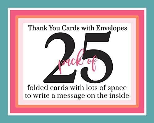 Картичка с благодарност На седмото небе от щастие (общо 25 броя), пощенски Картички с конвертами за всички случаи – Индивидуална бележка