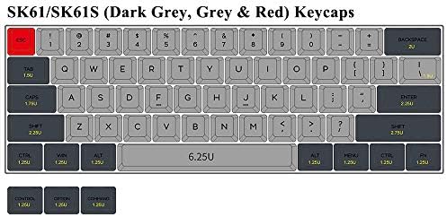 EPOMAKER SKYLOONG SK61 61 Клавиша 60% Програмируеми Ръчна Детска Жични клавиатура с възможност за гореща замяна, с RGB подсветка, NKRO, Водоустойчив