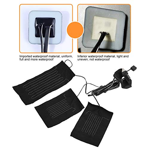 Електрически Уреди, 8 в 1, Водоустойчив Согревающая Топло, USB-Топло за жилетка 3,1 x е 4,7 инча, Електрически лист с 3-степенна