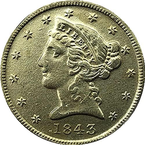 1843 Американски Монети Liberty Орел, Златна Криптовалюта, Любима Монета, Реплика, Възпоменателна Монета, Са Подбрани Монета, Щастлива Монета,