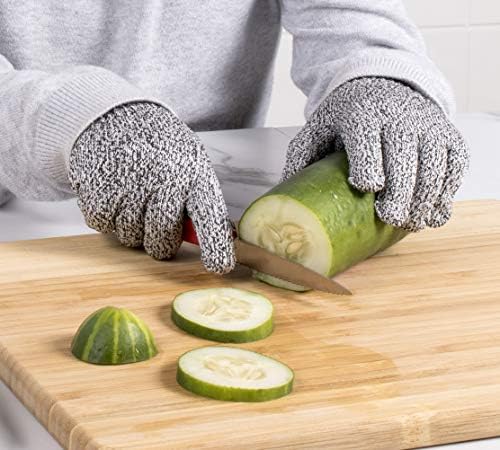Предпазни ръкавици за рязане, прибори за хранене-Про Мрежи Level-5, Детски размер, 1 чифт, подходящ за повечето бебешки ръце
