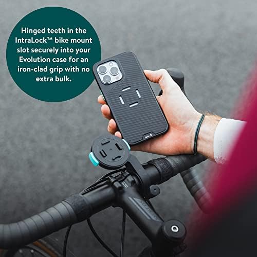 MOUS - Планина за номер на мотора и калъф за телефон за iPhone 14 Pro - Комплект за притежателите на телефон с велосипед за Монтиране на велосипед