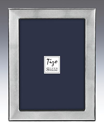 Текстурная Рамка за снимки Tizo 5 X 7 от сребро 925 проба с хлътва текстура