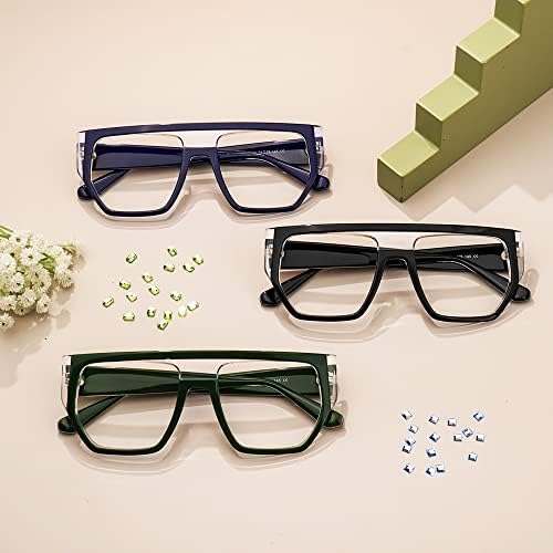 Очила VOOGLAM Aviator Blue Light Blocking Glasses, Модни Рамки за Очила за жени, Защищающая от Пренапрежение на очите и Ултравиолетовите