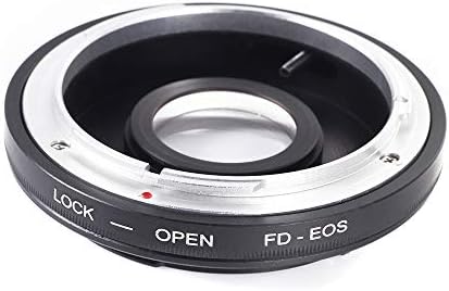 Преходни пръстен FocusFoto за обектив FD/FC към камерата с монтиране EF EF-S оптично стъкло и капачки подходящи за EOS DSLR