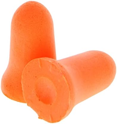 Заредете 10 Еднократна употреба ЗАТЫЧЕК За УШИ с шумопотискане NRR 32 db, Полистирен тапи за уши Ярко-Оранжев цвят