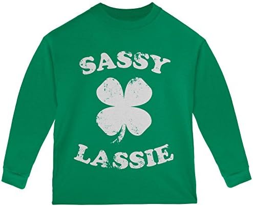 Тениска с дълъг ръкав за деца Sassy Irish Lassie за Деня на Св. Патрик