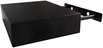 Стелажи за витрини FixtureDisplays® 3PK Black, Комплект Плаващи Рафтове за стенни дисплеи 18158-ЧЕРНО-NF