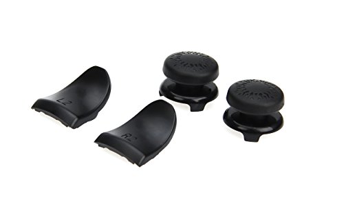 Ръкохватка за палеца контролер Basics PlayStation 4 и комплект Precision Pack - Черен