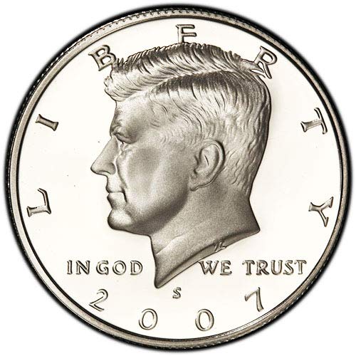 Сребърен пруф 2007 г. Kennedy Half Dollar Choice, Без да се позовават на Монетния двор на САЩ